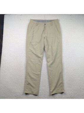 Under Armour Pants Mens 34 x 30 UA Match Play Taper Golf Performance Chino Tan